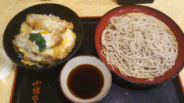 「肩ロースカツ丼セット」@小諸そば 岩本町2号店の写真