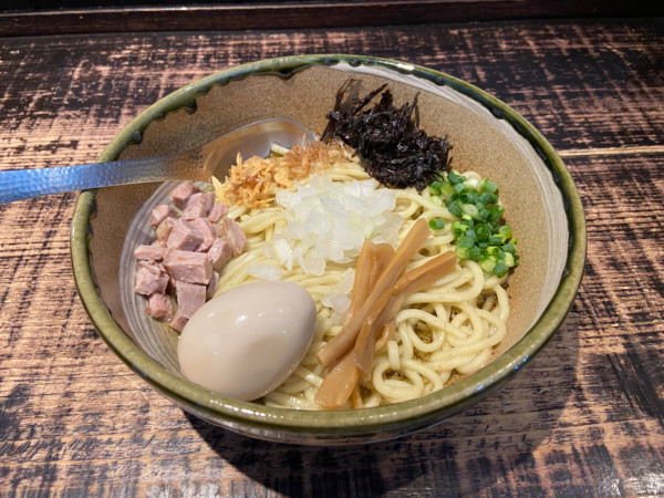 「味玉塩油そば(追い飯付き)(1100円)」@麺や 結の写真