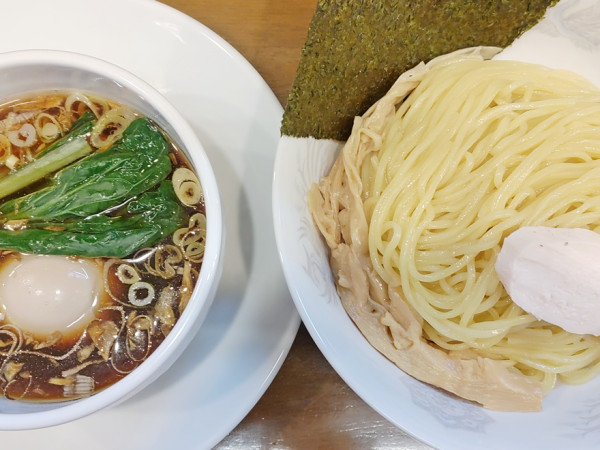 「しょうゆつけ麺＋味玉」@らーめん曳舟の写真