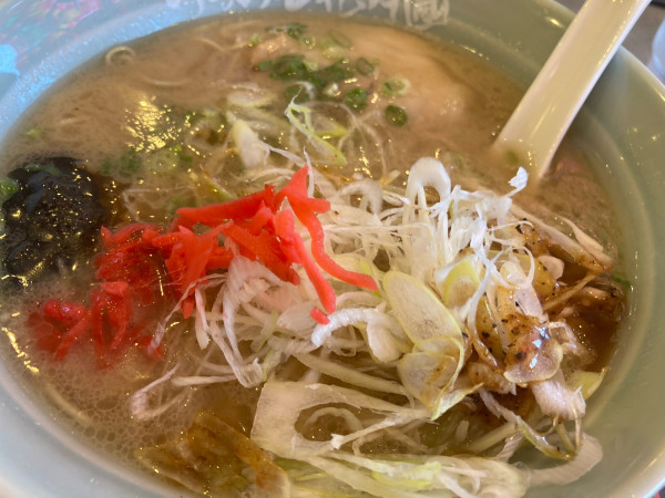 「博多ラーメン健太 無限替玉+シャキネギ」@らあめん花月嵐 ひたちなか高場店の写真
