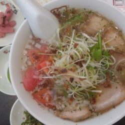 青唐ねぎ塩ラーメン サービスライス