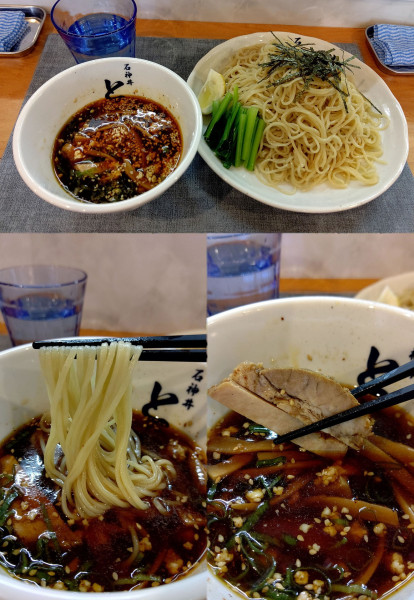 「限定『あご出汁冷やしつけ麺+大盛(¥1000+100)』」@石神井とらの写真