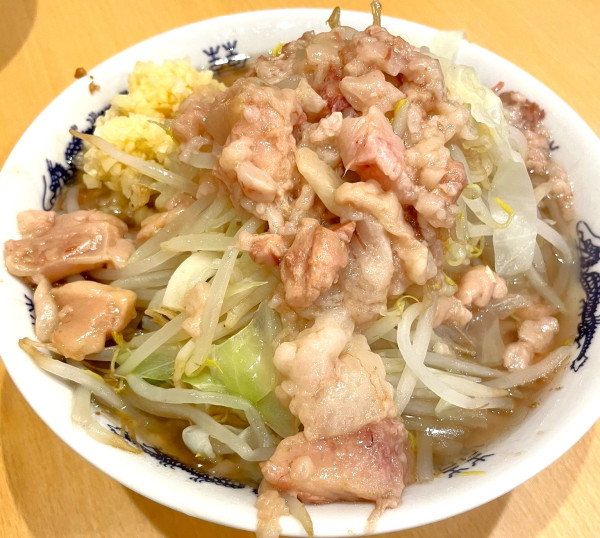 「小豚麺半分ヤサイニンニクアブラ」@ラーメン二郎 前橋千代田町店の写真