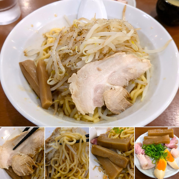 「まぜそば＋つまみ４点盛り＝1080円」@中華そば 七麺鳥の写真