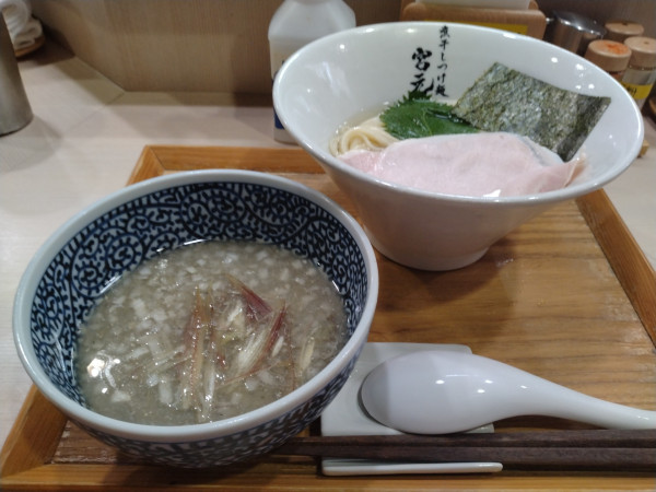 「冷やし昆布水煮干しつけ麺（塩）」@煮干しつけ麺 宮元の写真