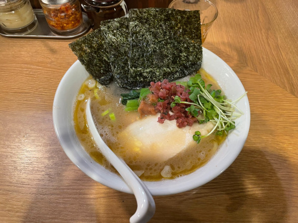 「夏の梅塩らーめん」@らーめん ぱったぱたの写真