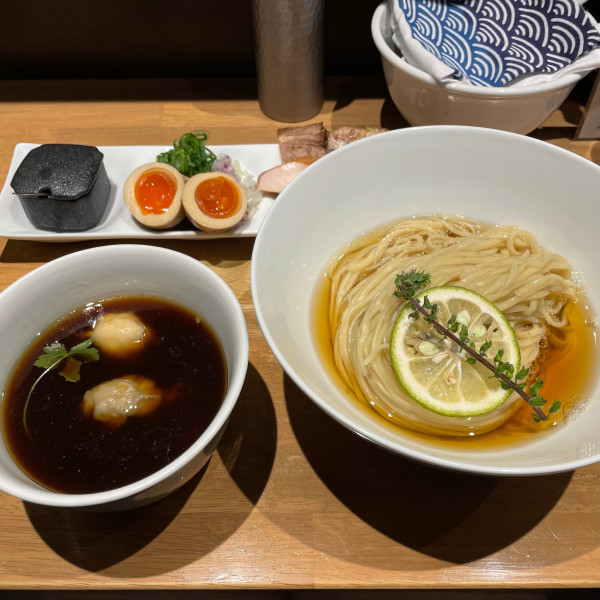 「鰹昆布水出汁つけ麺」@らぁ麺や 嶋の写真