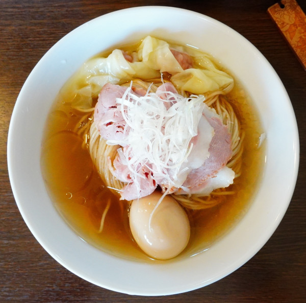 「【限定4】冷やし蜆そば＋味玉＋ビール」@中華そばイデタの写真