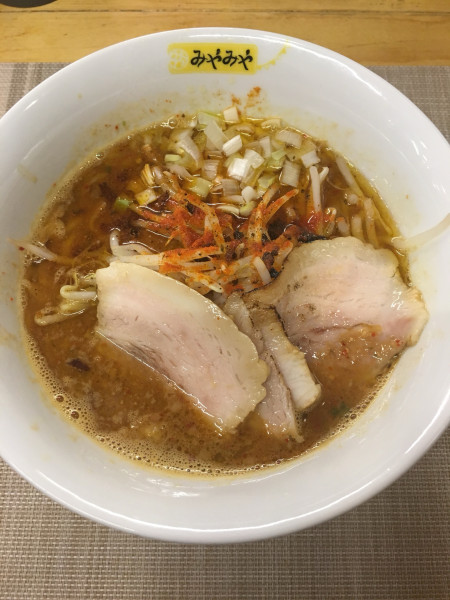 「濃辛らーめん(850円)2辛」@味噌ぶり noodle みやみやの写真