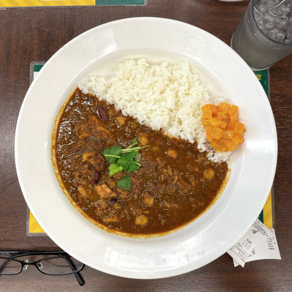 「ツナと豆の出汁カレー（少なめ）＋4辛」@マイカリー食堂 高田馬場店の写真