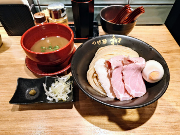 「濃厚塩つけ麺(中盛)+味玉」@つけ麺 和の写真