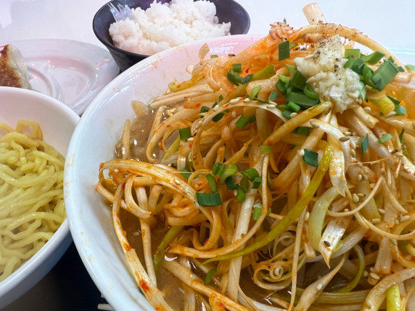 「ネギ味噌ラーメン、替え玉」@ラーメンガキ大将 谷田部店の写真