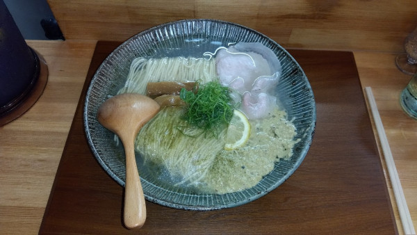 「牡蠣そば（大）」@中華そば 華塩の写真