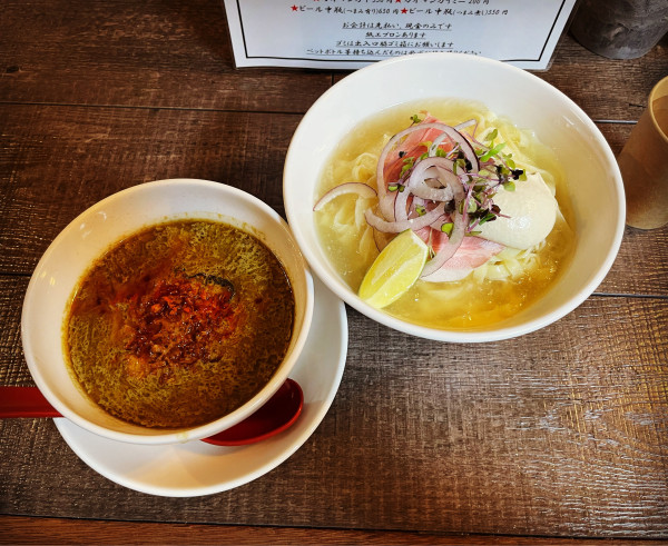 「限定　カラテ的タイカレーつけ麺」@ラーメン カラテキッドの写真