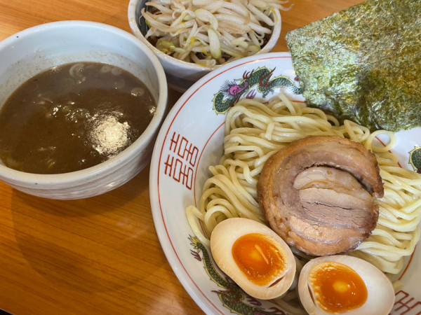 「魚介つけ麺＋チャーシュー丼（1430円）」@大古洞の写真