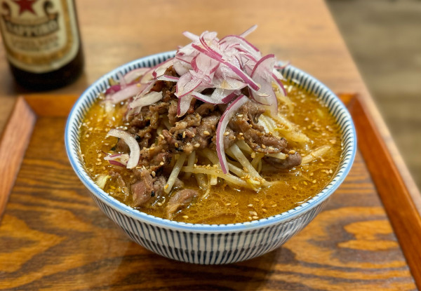 「【試作】羊肉中華そば（みそ味）¥1470」@キッチンきらくの写真