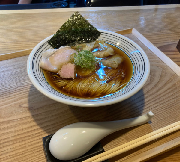 「ワンタン中華そば 1350円」@麺道 千鶏の写真