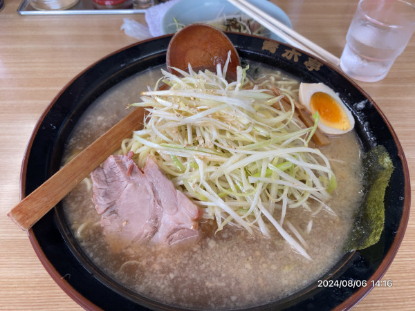 「ネギラーメン大 ネギ丼」@ラーメン青木亭 草加店の写真
