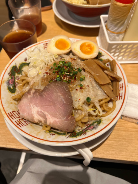 「背脂まぜそば」@背脂ラーメン チャッチャ亭の写真