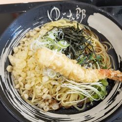 朝ラー+海老天(¥450+150)