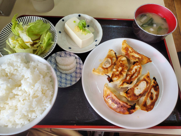 「餃子定食」@中華 つけ麺 はるきの写真