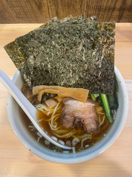 「醤油ラーメン＋のり」@らーめん鶏の一の写真