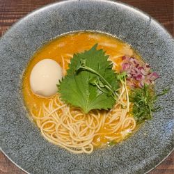 鮟肝の蕎麦860円味玉ｻｰﾋﾞｽ