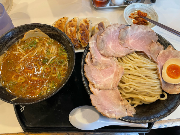 「辛味噌つけ麺チャーシュー」@らーめん 浪越の写真