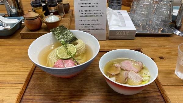 「昆布水つけ麺塩」@YOKOKURA STOREHOUSEの写真