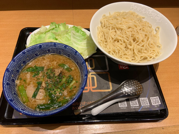 「嵐肉そばつけ麺」@らあめん花月嵐 川越バイパス店の写真