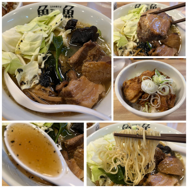 「【限定】豚骨角煮のターロー麺1500円とろチャーにんにく丼」@とと ホンテンの写真