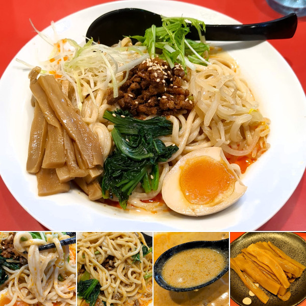「冷やし担々麺(夏季限定)＋メンマ＝1110円」@つけめん工房 浅草製麺所の写真