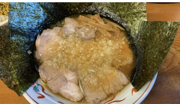 「チャーシュー　海苔増し　餃子」@中華そば 吾衛門の写真