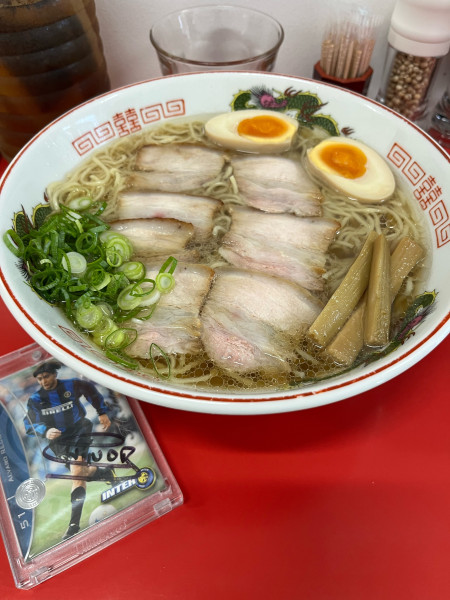 「中華そば チャーシュー 味玉」@中華そば 竹千代の写真