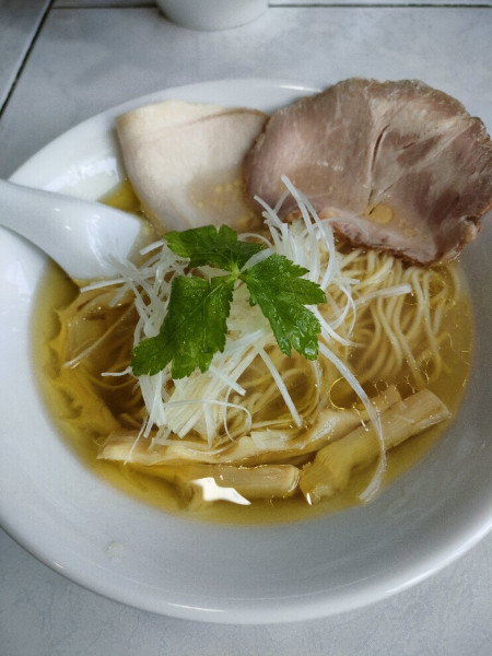 「鶏そば白」@中華そば ふじ野の写真