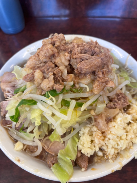 「ラーメン　ヤサイニンニクアブラカラメ」@ラーメン二郎 めじろ台店の写真