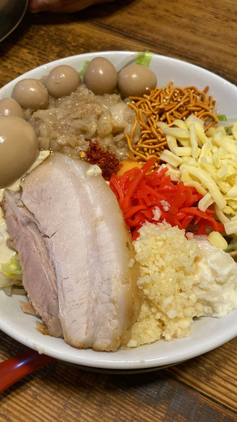 「まぜそば」@ラーメン ヒカリの写真