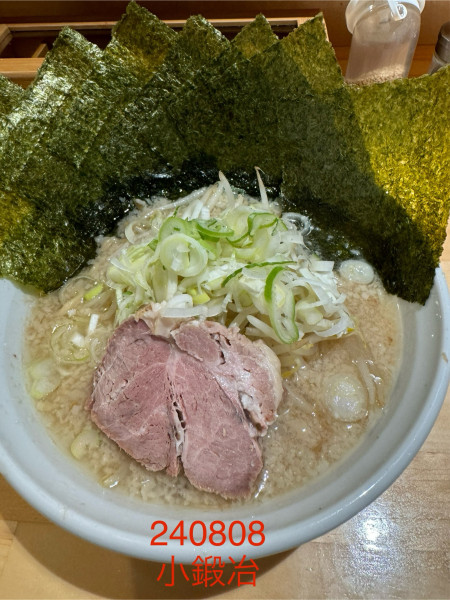 「ラーメン太麺＋のり　950+100」@らーめん 小鍛治の写真
