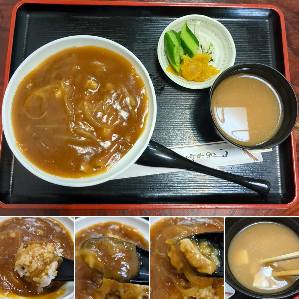 「カレー丼　800円」@竹廼家の写真