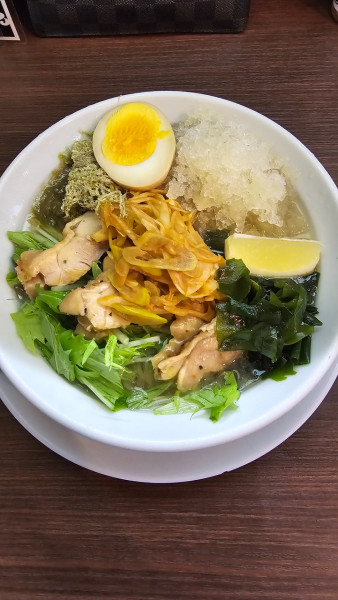 「海老塩冷やしらーめん　1100円」@だるま大使 本店の写真