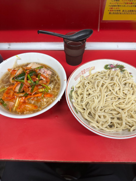 「つけ麺　SUPERキムチ」@ラーメン二郎 湘南藤沢店の写真