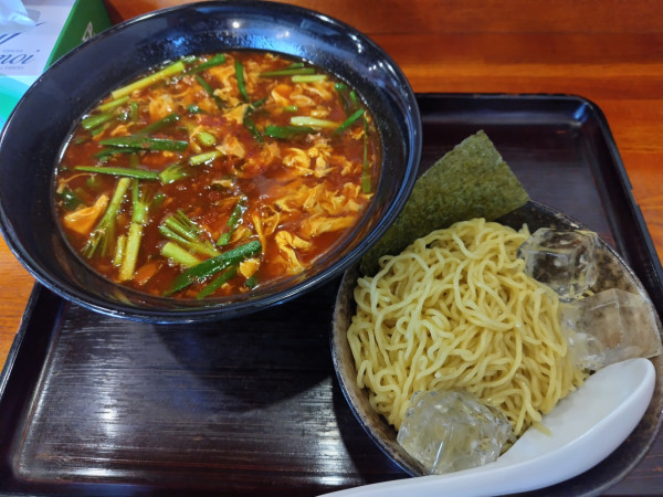 「雷ラーメン　◎つけ麺　※大辛」@雷ラーメンの写真