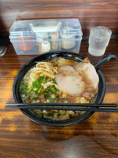 「背脂醤油ラーメン大盛」@尾道ラーメン ほんてんの写真