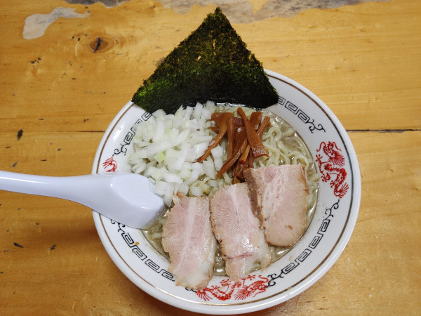 「背脂煮干中華　和え玉　800+200円」@福島屋の写真