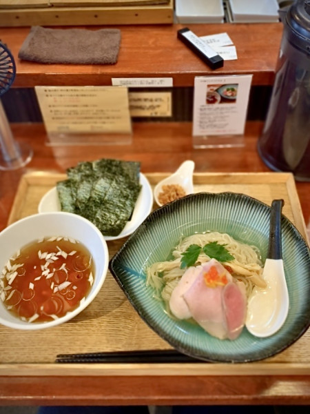 「冷製だしのつけそび」@麺処しろくろの写真