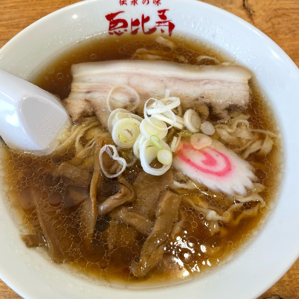 「ラーメン（醤油）手打ち麺　850円」@恵比寿の写真