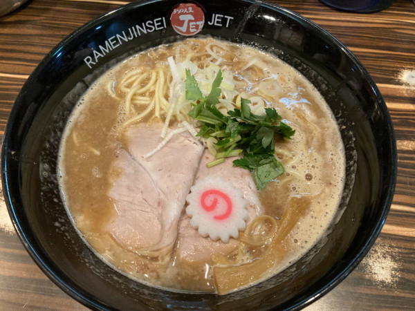 「鶏煮込みそば」@ラーメン人生 JET 福島本店の写真
