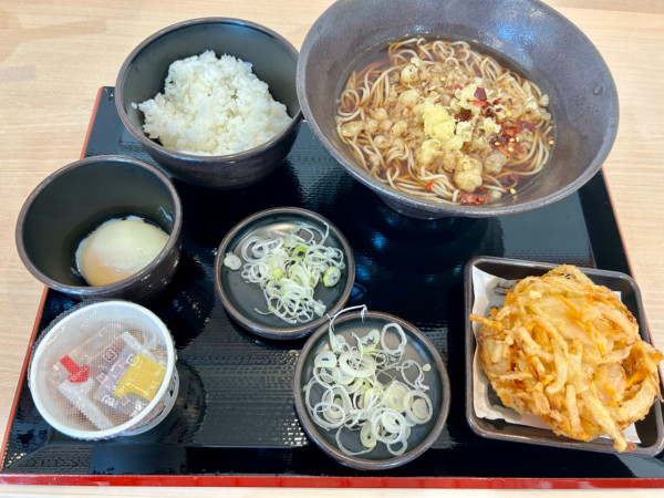 「朝そば納豆(480¥)」@ゆで太郎 ひたちなか高場店の写真