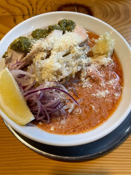 「限定 甘エビの冷製トマトクリーム」@麺屋てる'ZUの写真