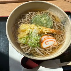 海老天そば(850円)